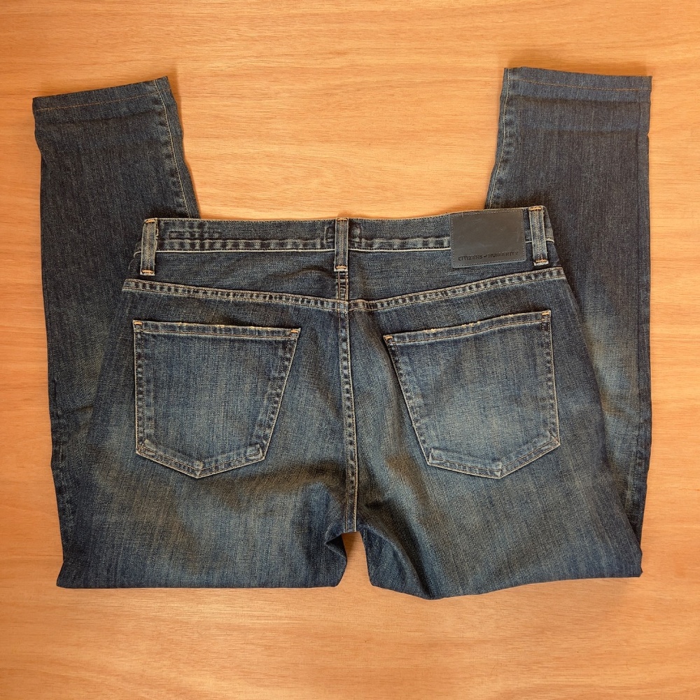 Citizens of Humanity Noah men's skinny jeans size 34 medium dark stone wash L27 - Picture 2 of 6